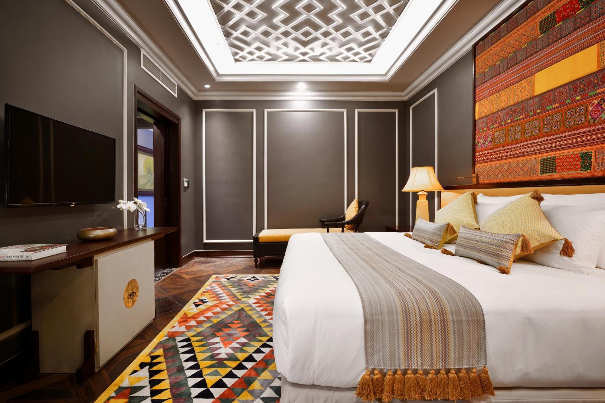 Silk Path Grand Sapa Resort & Spa Экстерьер фото A bedroom at the hotel